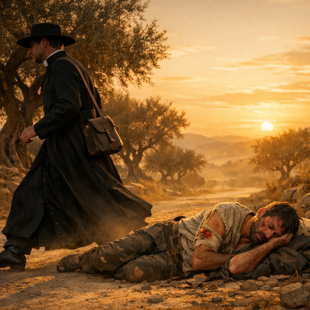 Cover image for The Priest Who Passed By